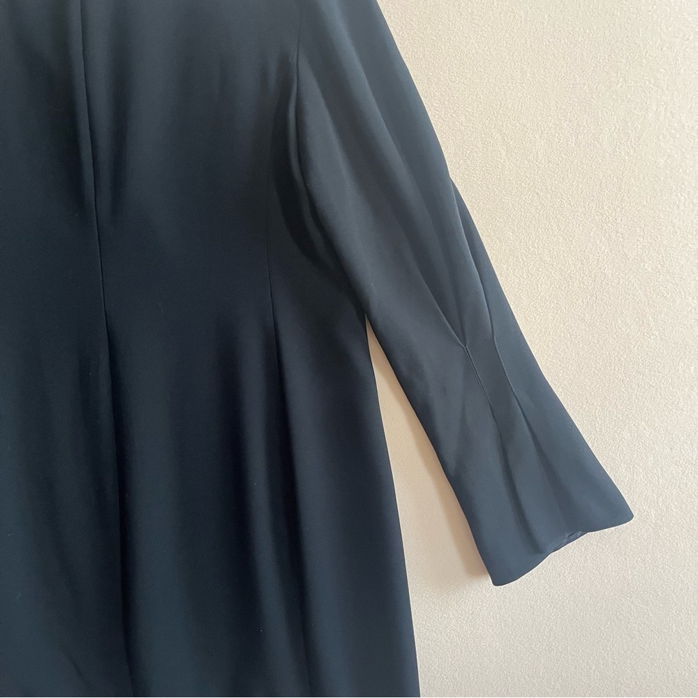 MM Lafleur The Regina Dress Black Eco Heavy Soft Wave Classic Cocktail size 14 - Picture 5 of 16